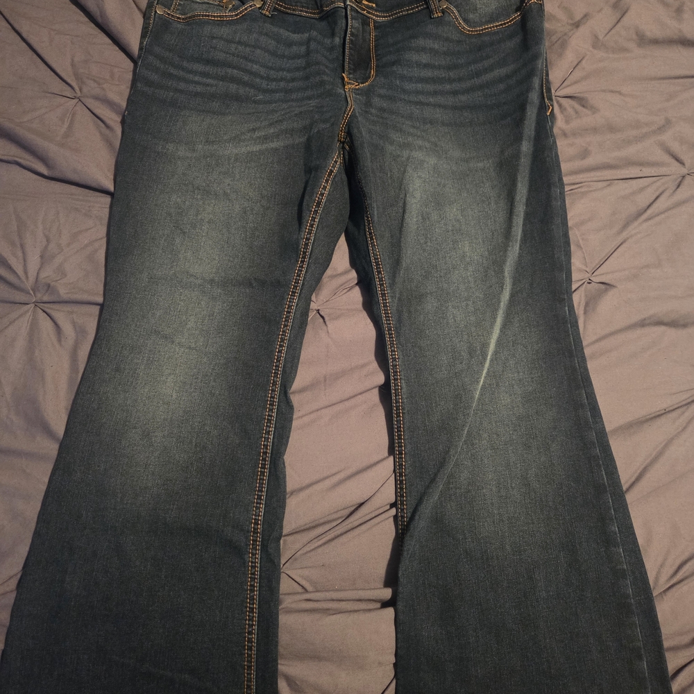 Torrid Dark Blue Flare Jeans